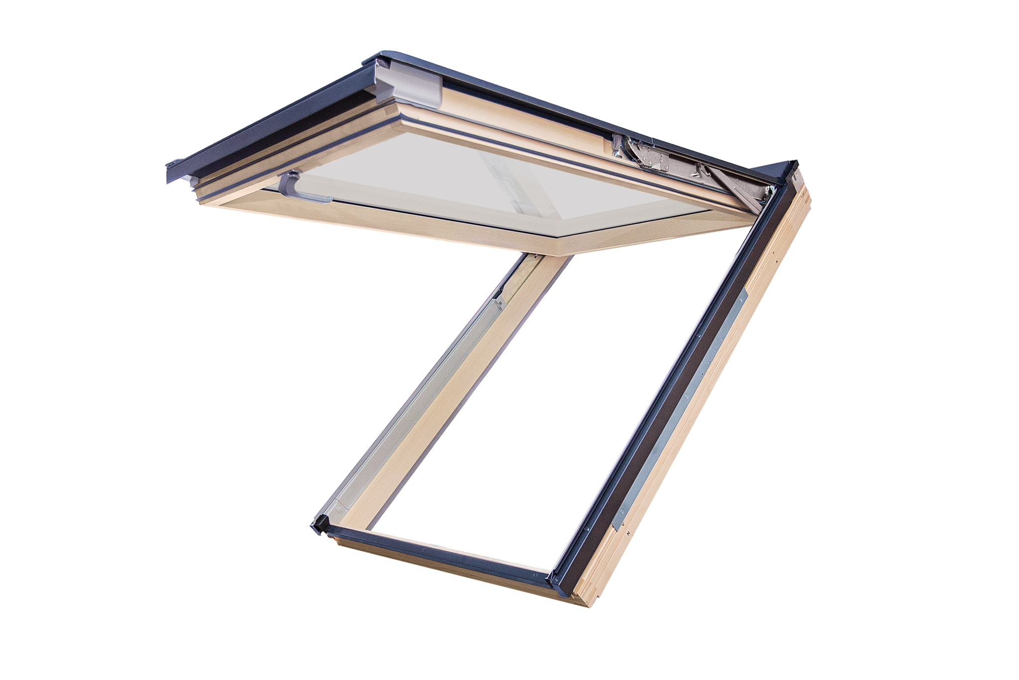 Tophængt ovenlysvindue med vippefunktion